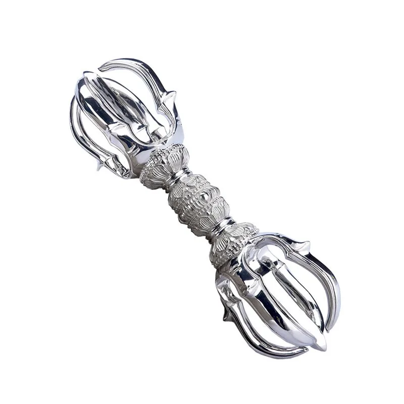 

Sterling silver five-strand pestle 165mm new large Tang Mi magic ornament handicraft