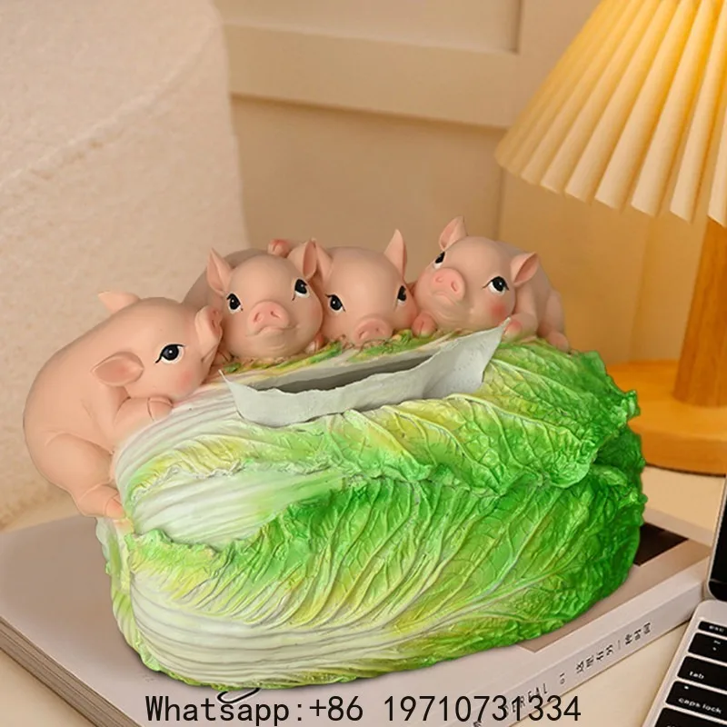 

Creative Vegetable Elf Cute Tissue Box Desktop Decoration Ornament