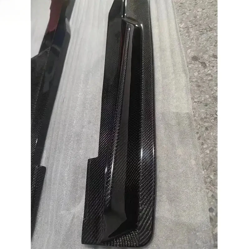 Auto Parts Carbon Fiber Side Skirt Extension Lip Fit TT TTS TTRS MK3 8S 2018 view 6