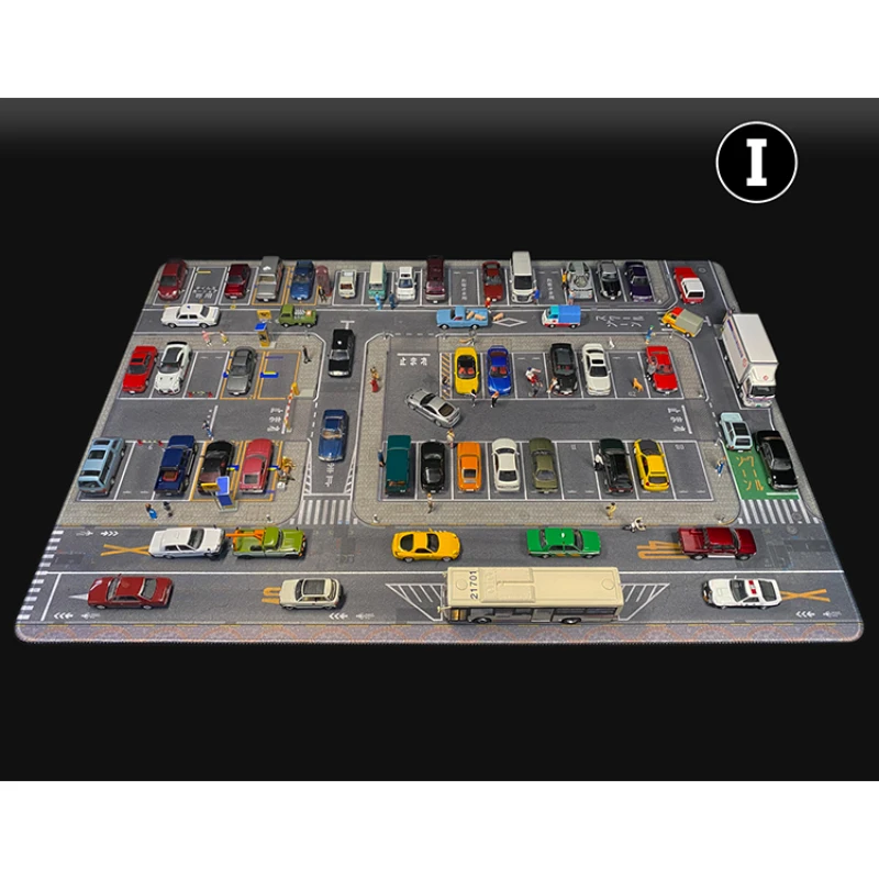 

1:64 Scale 80X55cm Car Mat Streets in Tokyo Road Scene Accessory Parking Lot Mat For Diecast Vehicle Display Mouse Pad Toys Fans