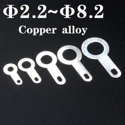Copper Washer Single Head Welding Terminal M2.2 M2.7~M5.2 M6.2 M8.2 Welding Lug Electrical Wiring Connector Copper Soldering Ear