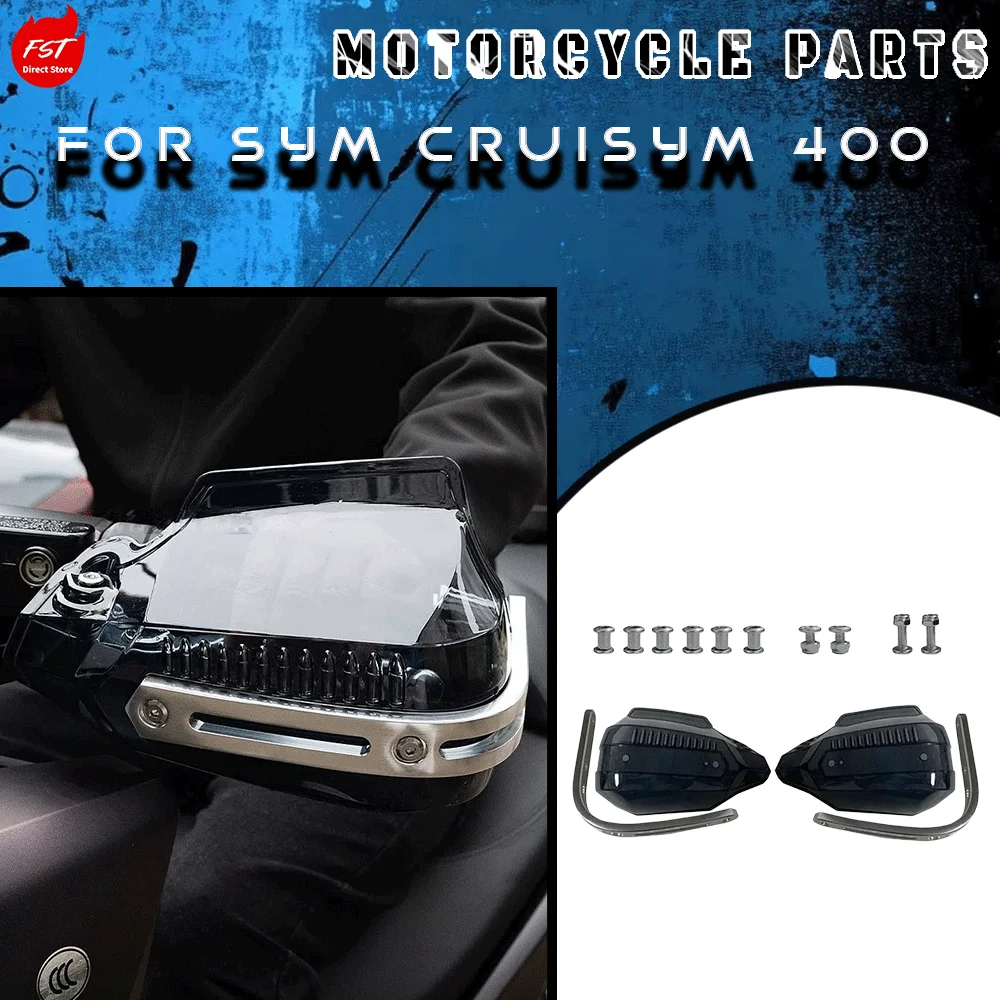 

Hand Wind Deflector Shield Guards for SYM Cruisym 400 Motorcycle, Windproof Protective Cover, Non-Destructive Installation
