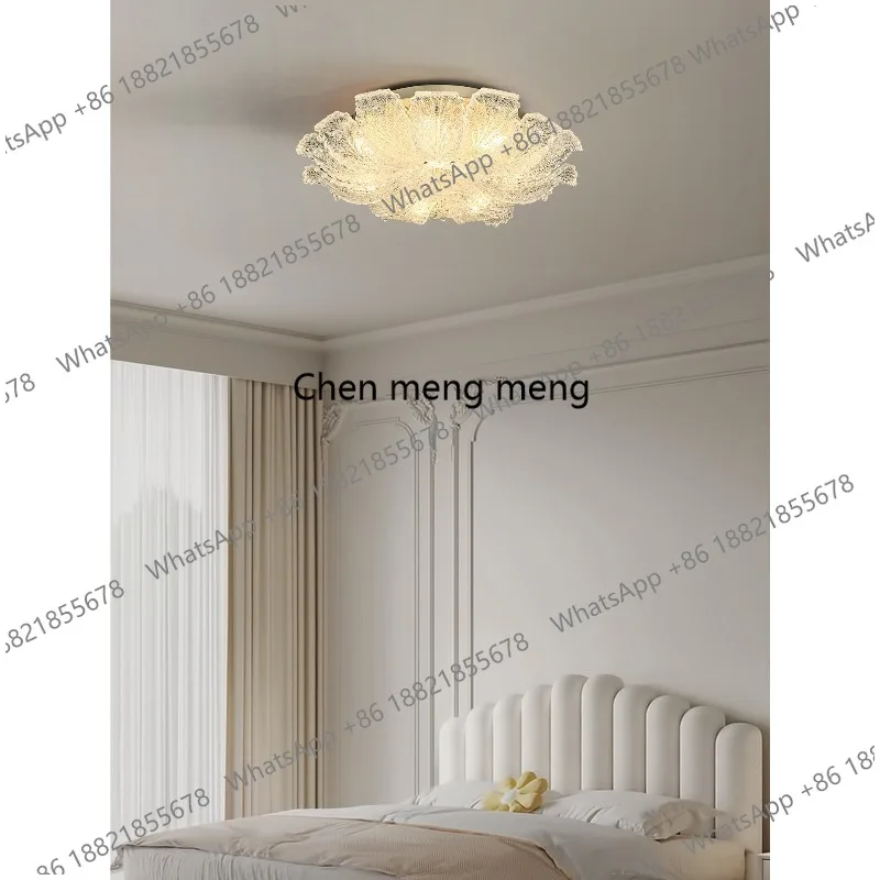 

French light luxury ceiling lamp bedroom lamp modern simple study restaurant lamp high-end atmosphere