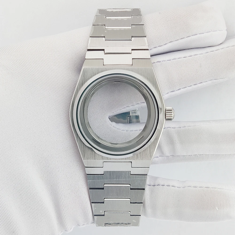 

40mm Watch Case nh35 Case Sapphire Glass Stainless Steel Case Fit nh35/nh36/nh38/nh70 Movements 28.5mm Dial Watch Parts