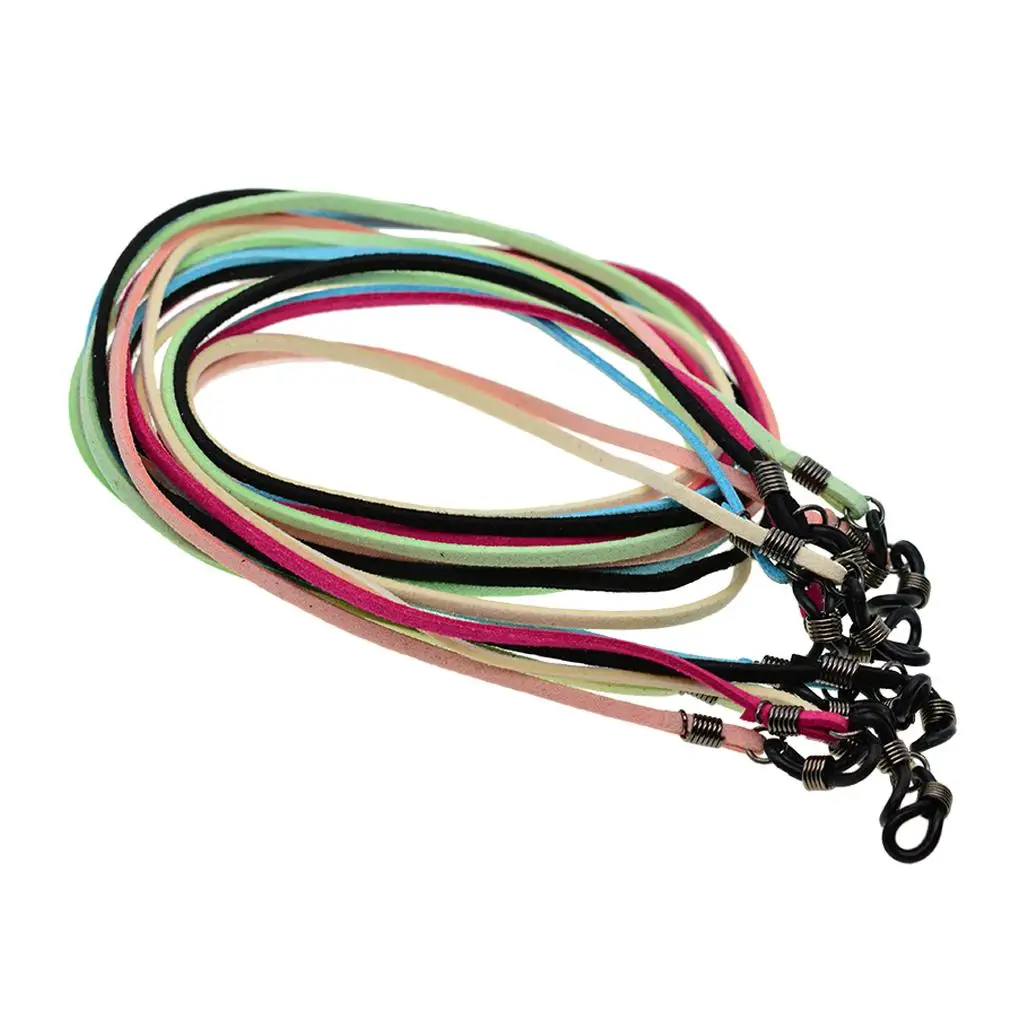 Microfiber Eyeglasses Holder Cord Suede Secure Strap String Lightweight Retainer for Reading Glasses