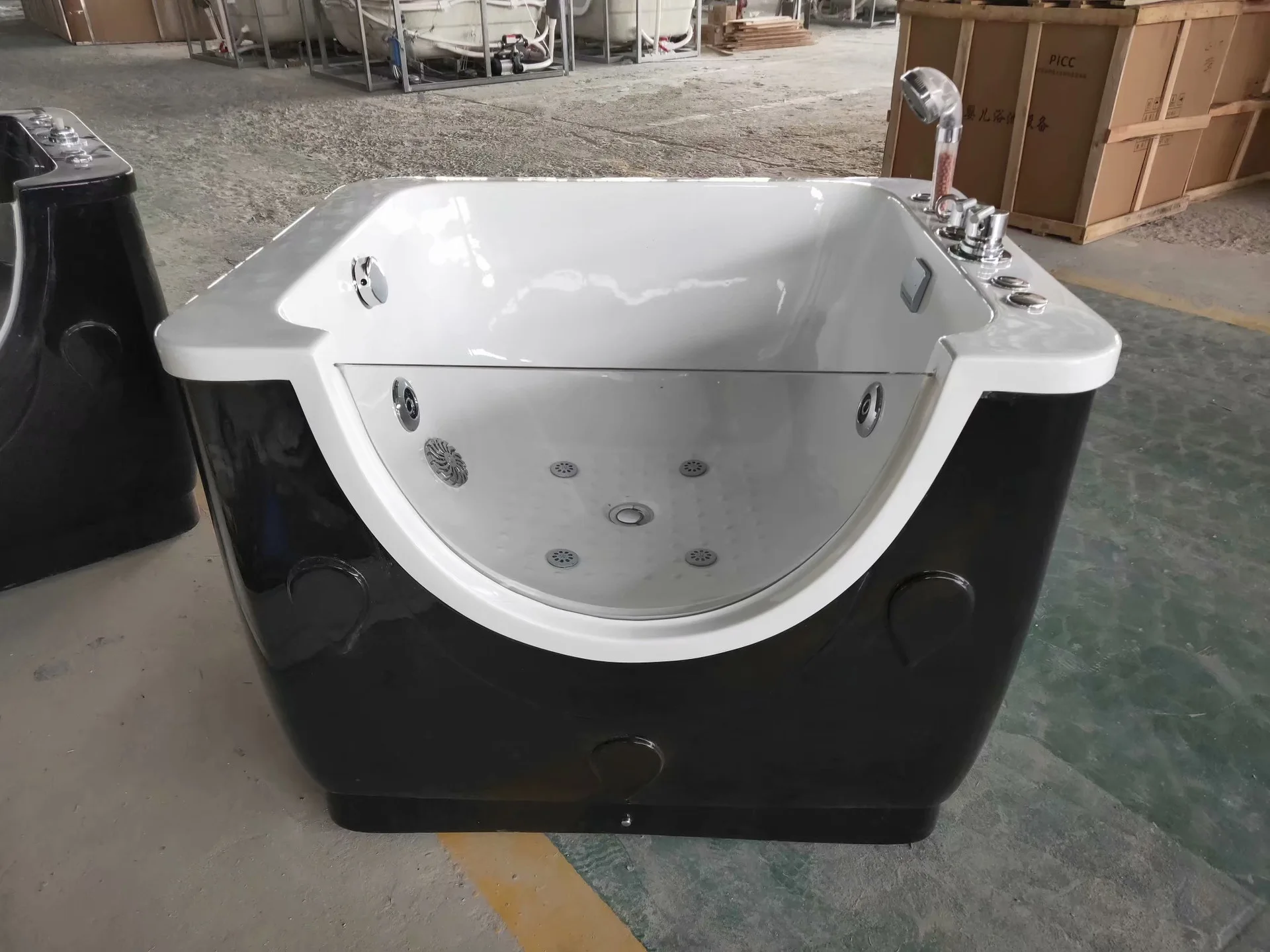 Hotsale dog grooming tub fiberglass bathing tub pet baby use massage spa bathtub