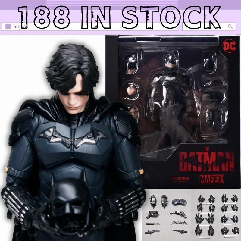 [In Stock] MAF188 Batman Movable Joint Action Figure PVC Replaceable Head Interactive Toy For Figure Hobbyists