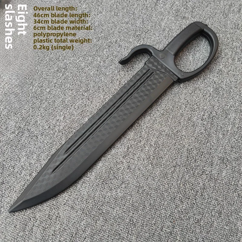 Modelo de cuchillo de juguete de plástico de 46m/18,11 pulgadas, Katana, accesorios de Cosplay, periféricos coleccionables, adornos de entrenamiento de escritorio, manualidades de exhibición, regalo