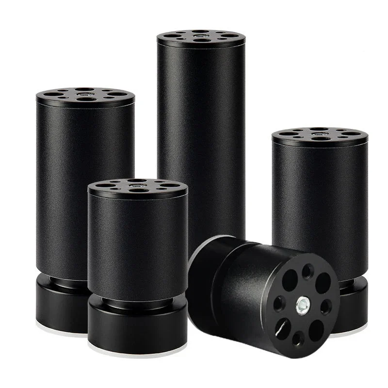 4Pcs Aluminum Alloy Adjustable Furniture Legs 6-30CM Support Feet for Sofa Coffee Table TV Cabinet - Bathroom Cabinet Feet