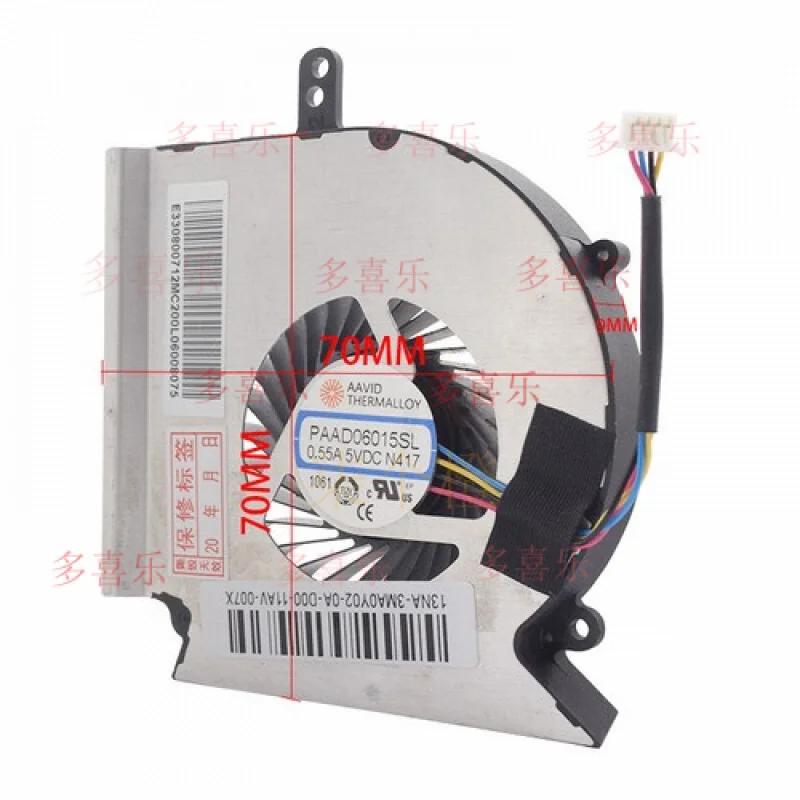 WW    CPU GPU Cooling Fan  for MSI MS-16P4 16P5 16P6 MS-17C5 17C6 17C7 17C8 17C1