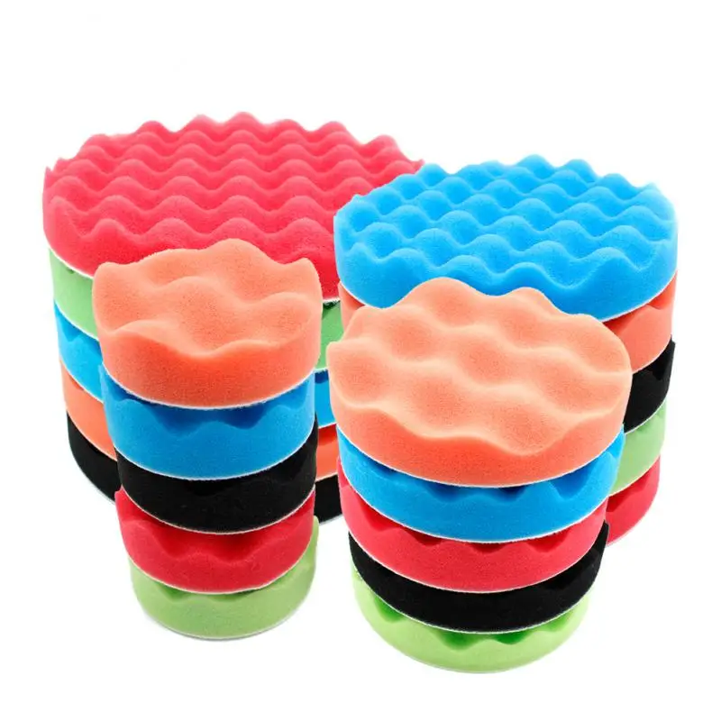 3/5/6/7 Inch Car Polishing Kit Polish Pad Car Polish Buffing Pad Abrasive Disc Sponge Foam Pads Polisher For Headlight Refurbish