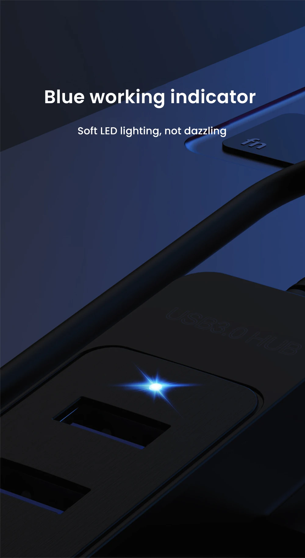 USB 3.0 Netzteil 4-Port Multi USB Splitter Hub USB Hub 2.0 Typ C HUB Mehrere Expander Hohe Geschwindigkeit für Computer Zubehör – Detail 12