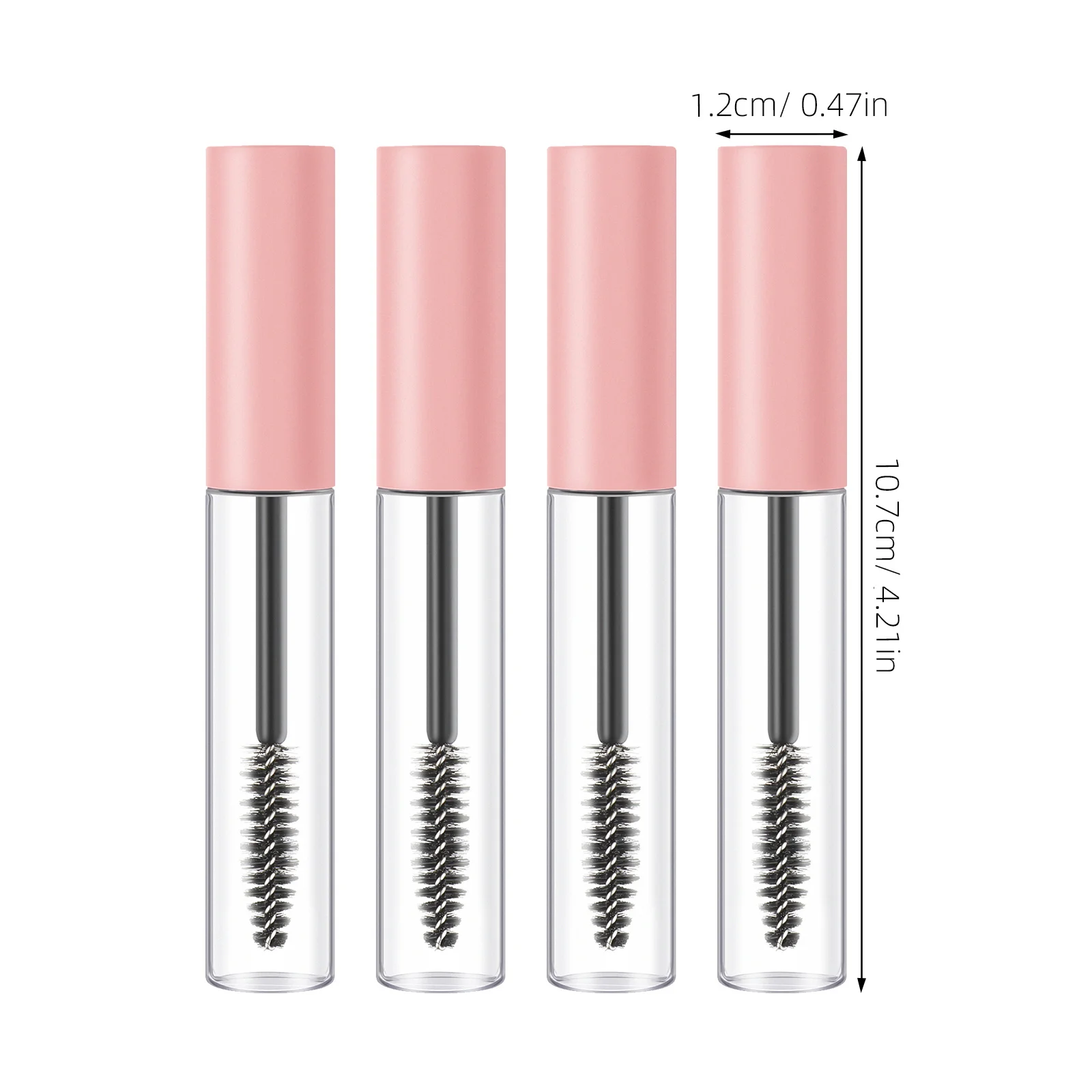 10 Pezzi Tubetti Vuoti per Colla, Flaconi Trasparenti Riutilizzabili per Mascara Fai-da-te, Contenitori da Viaggio Ricaricabili per Crema Ciglia, Tubetti per Mascara