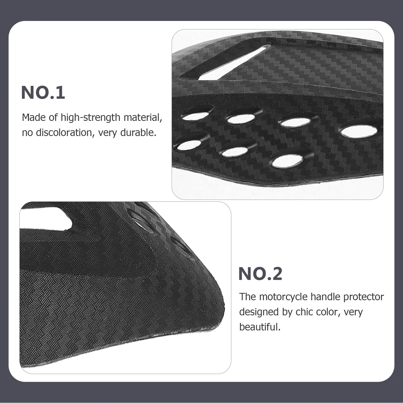 

2Pcs Motorcycle Hand Guards Windproof Handlebar Protector Wind Protection Windproof Handlebar Guard