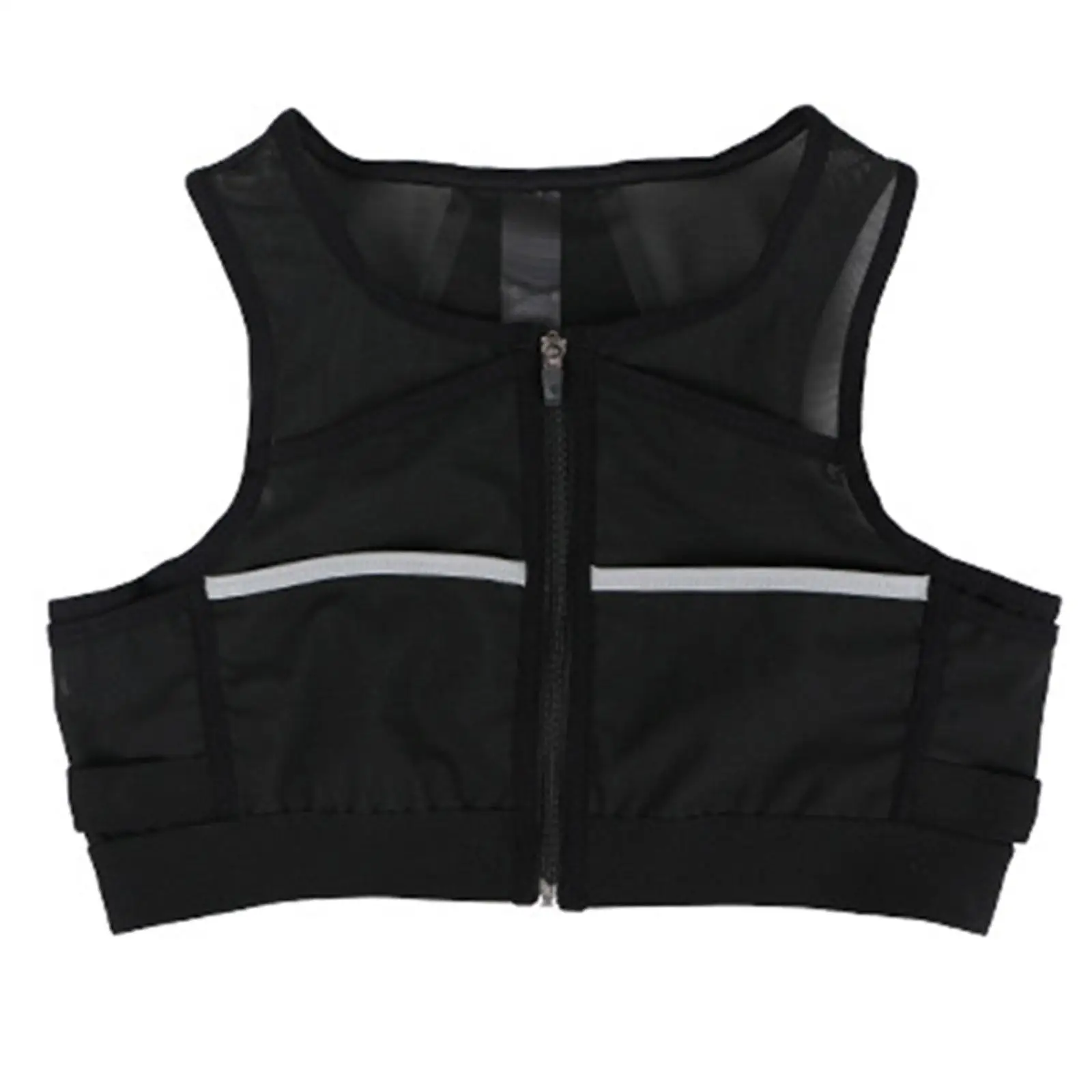 Running Vest Bag Lightweight Chest Pack Reflective Unisex Backpack Breathable Phone Holder for Bicycle Riding Workout Camping