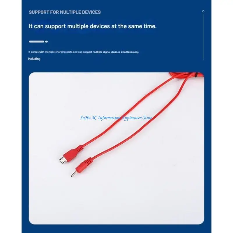 LCD 화면 클립이 포함된 다기능 6 USB 충전 어댑터 빠른 휴대전화