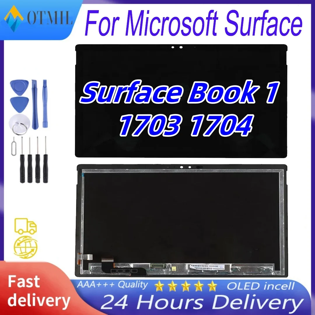 

AAA+ Original For Microsoft Surface Book 1 1703 1704 LCD Display Touch Screen Digitizer Assembly 13.5"For Surface Book1 1705 LCD