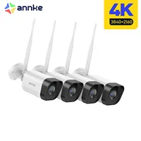 ANNKE 4K Wifi Security Camera IP66 Weatherproof Outdoor Surveillance Camera Night Vision Wireless CCTV Camera for Wireless NVR