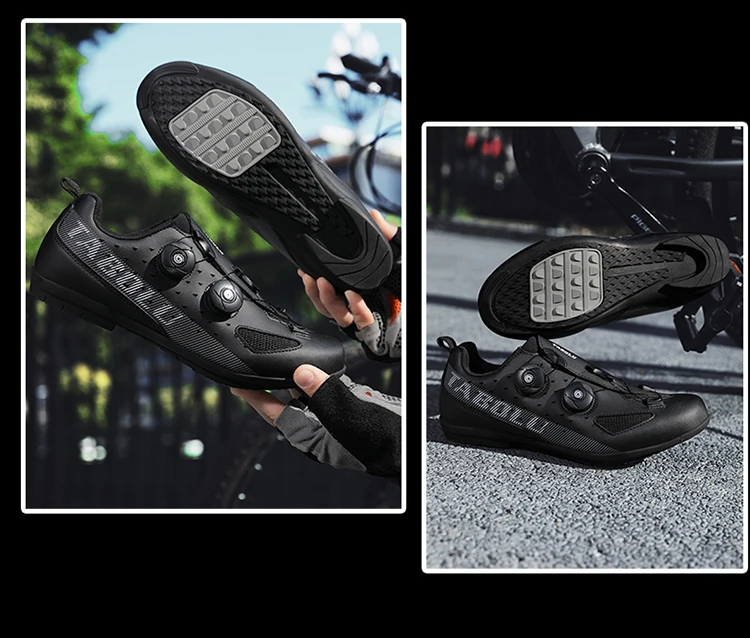 Herren- und Damen-Mountainbike-Schuhe, professionelle atmungsaktive MTB-Schuhe mit harter Sohle, rutschfeste Rennradschuhe. – Detail 31