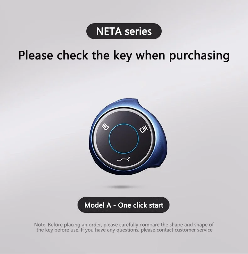 Zinc Alloy Leather Car Smart Remote Key Case Cover For NETA V Nezha U Nezha NO1 NETA V Keyless Protector Keychain Accessories