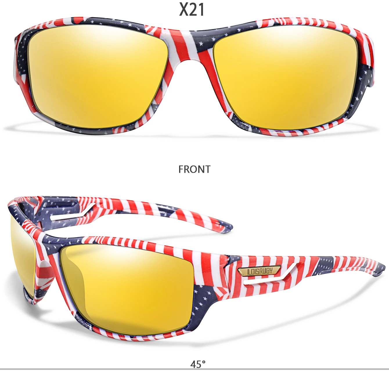 Polarisierte Nachtsicht-Sonnenbrille für Herren und Damen, ovale Linse, Vollformat-Brille, Fahren, Angeln, Laufen, Radfahren – Detail 10
