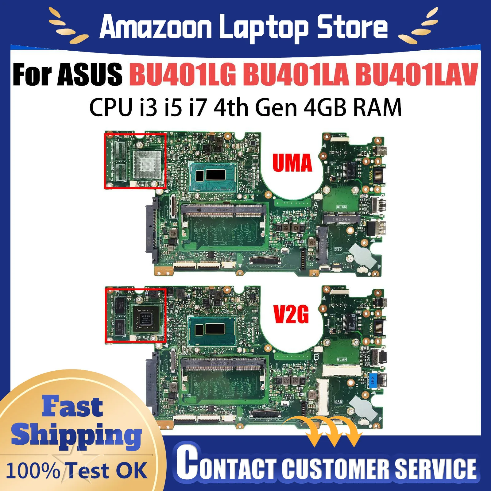 

Материнская плата для ASUS ASUSPRO ADVANCED BU401L BU401LA BU401LG BU401LAV, материнская плата для ноутбука i3 i5 i7 4-го поколения UMA/PM 4 ГБ/ОЗУ