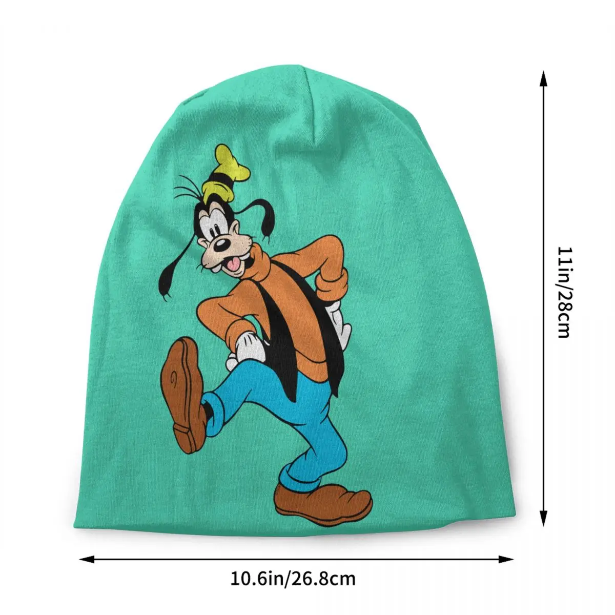 Custom Goofy Goof Skullies Beanies Caps Unisex Winter Warm Knitted Hat  Adult Mickey Mouse Anime Bonnet Hats Outdoor Ski Cap