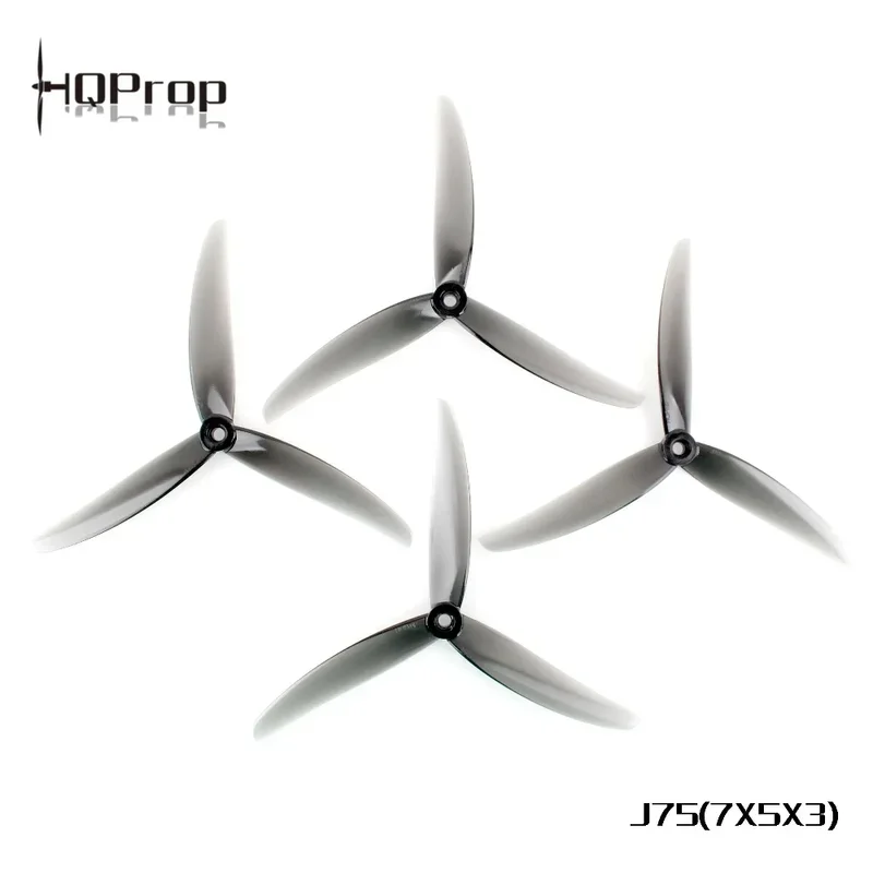 7inch Long Range Drones DIY Part HQProp J75 7X5X3 7Inch 3-blade 7mm Shaft Racing Propeller Poly Carbonate for RC FPV Freestyle