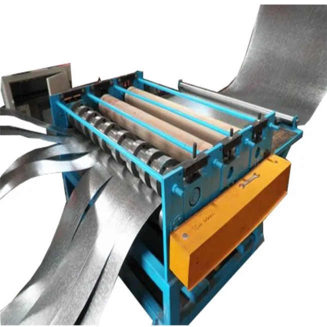 Color Steel Sheet Slitting Equipment / Shear and Slitting Line / Steel Coil Roll Cutting Machine with Motor 380V 8-12m/min
