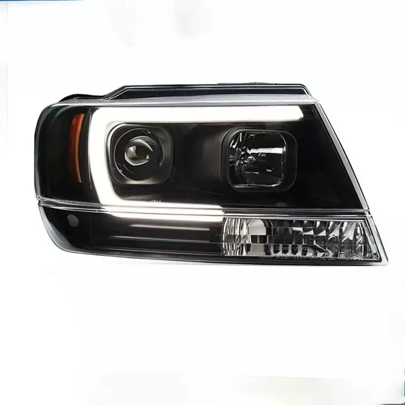 LED Headlight Assembly for Jeep Grand Cherokee 1999-2004 Turn Signal Daytime Running Light