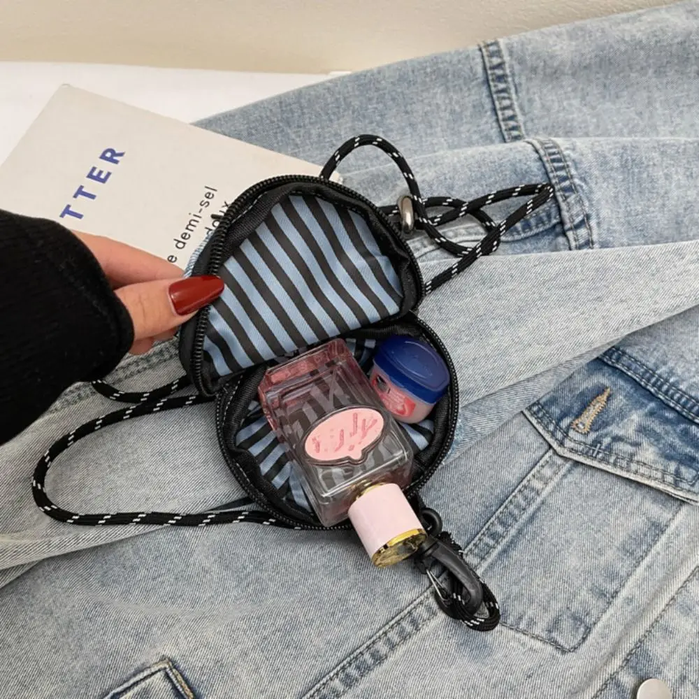 Denim Baseball Cap Crossbody Bag Harajuku Earphone Storage Bag Mini Hat Wallet Zipper Pouch Portable Canvas Coin Purse Daily view 4