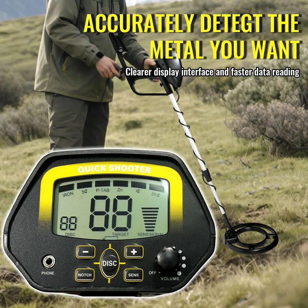 High Sensitivity Metal Detector MD4060 Professional Underground Gold Detectors Pinpointer Detecting Jewelry Treasure Hunter