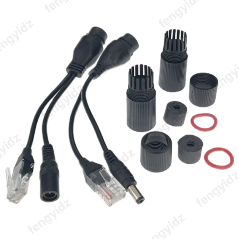 كابل POE الطاقة السلبية عبر كابل محول إيثرنت POE الفاصل حاقن وحدة إمداد الطاقة 12-48 فولت لكاميرا IP #1