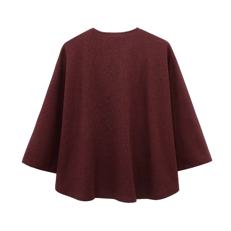 

Свободное однотонное пальто, женская одежда, верхняя одежда, женские куртки, красные, элегантные, с круглым вырезом, на одной пуговице, с длинными рукавами