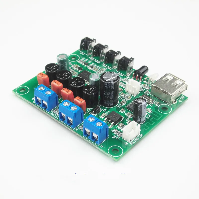 Dc12v tpa3130 15w * 2 2.0 canais estéreo bluetooth amplificador de áudio placa aux u disco lossless reprodução controle remoto