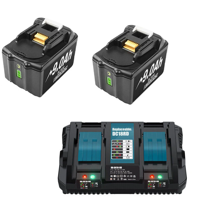 18V/9.0Ah For Makita Battery BL1860B 197422-4 BL1850 BL1830 B