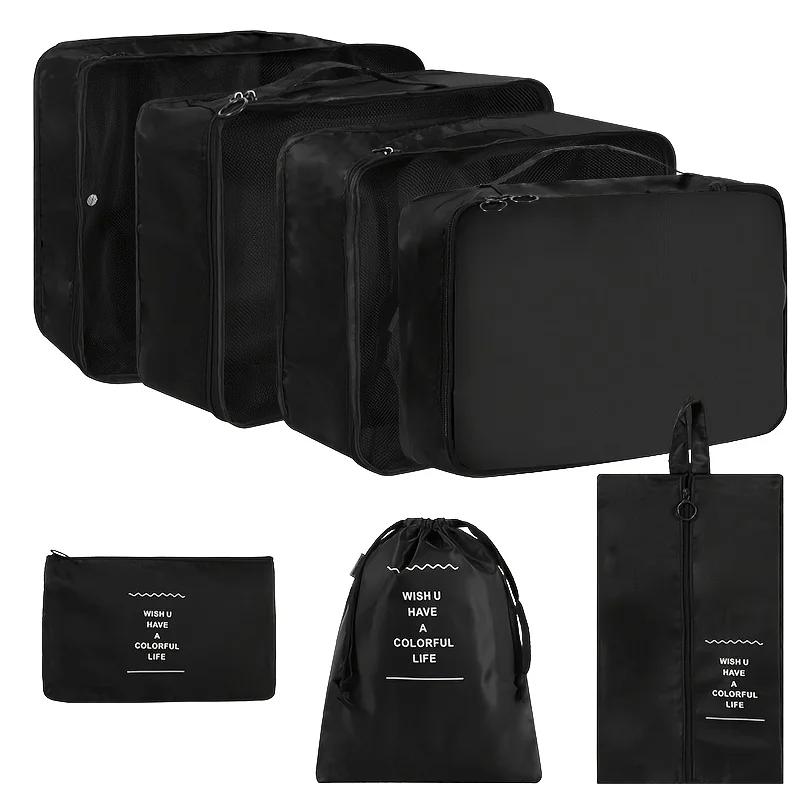 7pcs/set New travel luggage storage bag! Durable and sturdy storage set - regular storage of clothing, underwear, and shoes