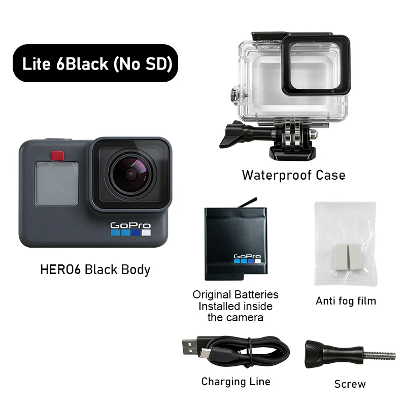 GoPro HERO6 Black 4K Action Camera 12MP