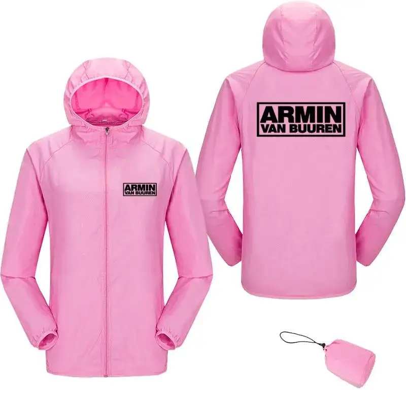 ARMIN VAN BUUREN Men Thin Fur Jacket Waterproof Sun Protection Oversized Windbreaker Slim Fit Coat Pilot Fashion Unisex Clothing