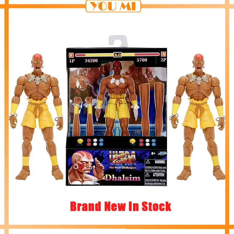 In Stock Original Jada Toys Ken Bison Dhalsim Ultra Street Fighter 1/12 Anime Action Figure Statue Collection Model Toy Gifts