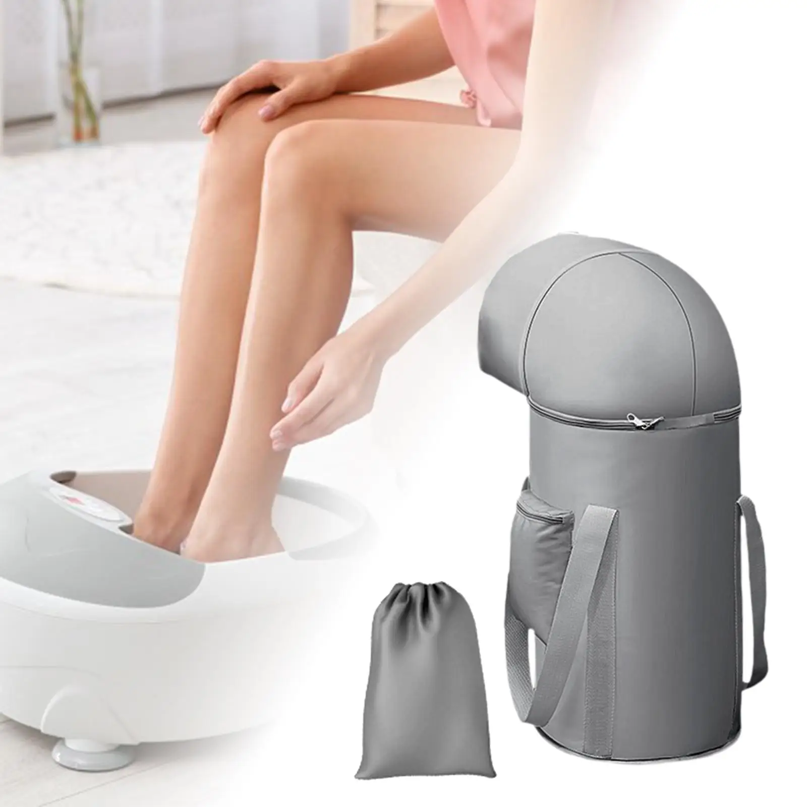 

Foldable Foot Bath Soaking Bag Foot SPA Tub for Washing Outdoor Traveling