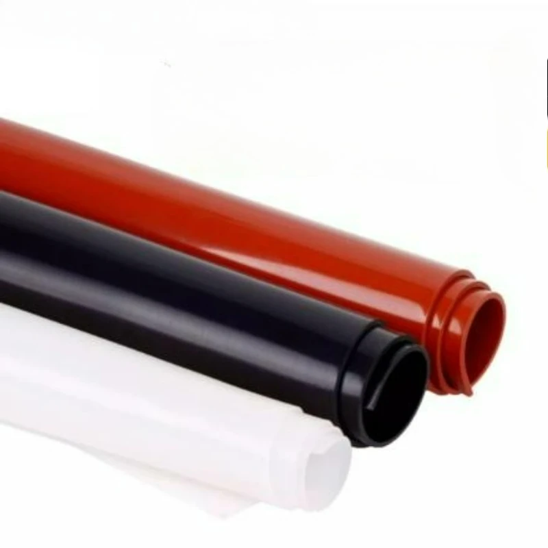 1-8pcs 100X100mm~500X500mm Red/Black/Translucent Temperature Resistance Silicone Rubber Sheet Thickness 1/1.5/2/3/4/5/6/8/10mm