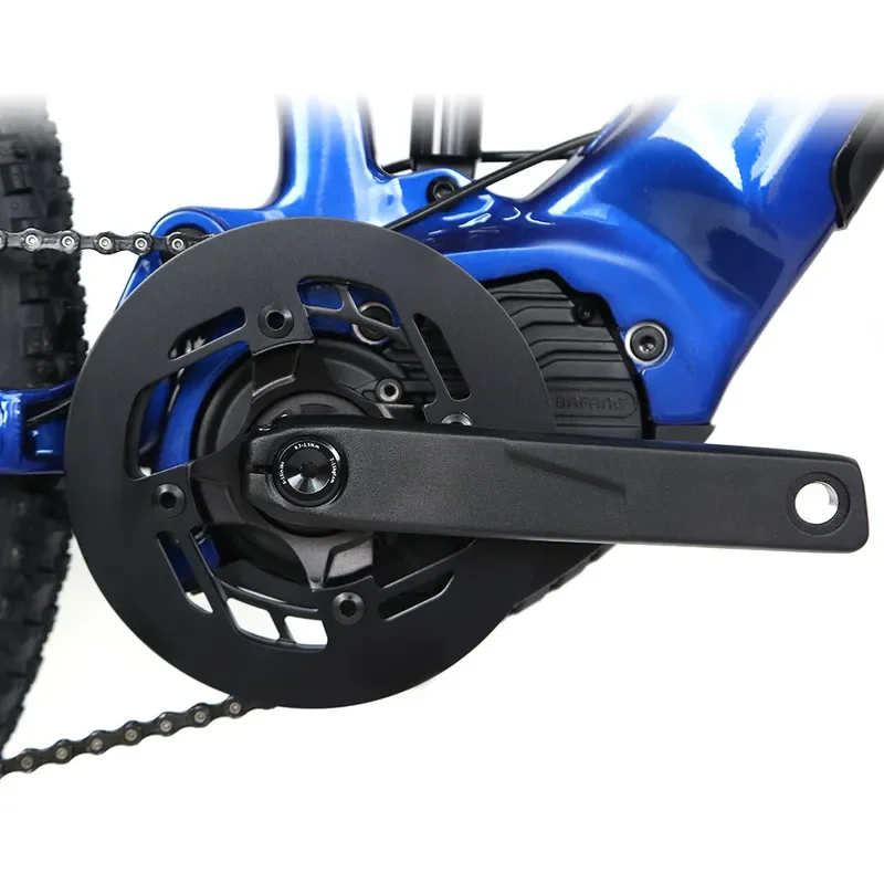 EM6 Aluminum Alloy Soft Tail Shock Absorber Bicycle Frame Bafang M560 Central Motor Full Set with 48V Lithium Battery