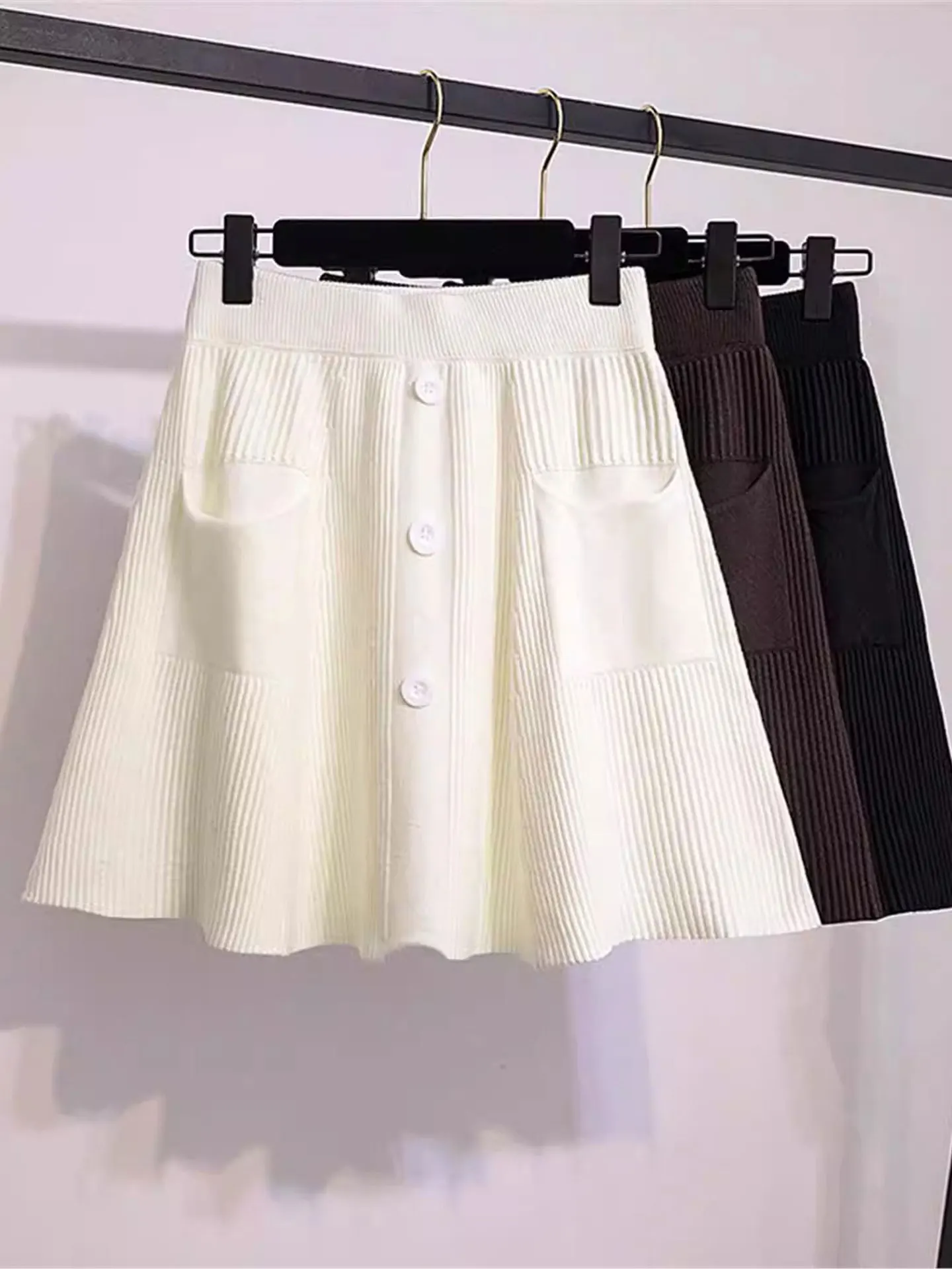 

Faionable Knitted High Waist f Skirt for Women Spring 2026 Casual Sle Cover Hip ort Skirt Trendy And Sli