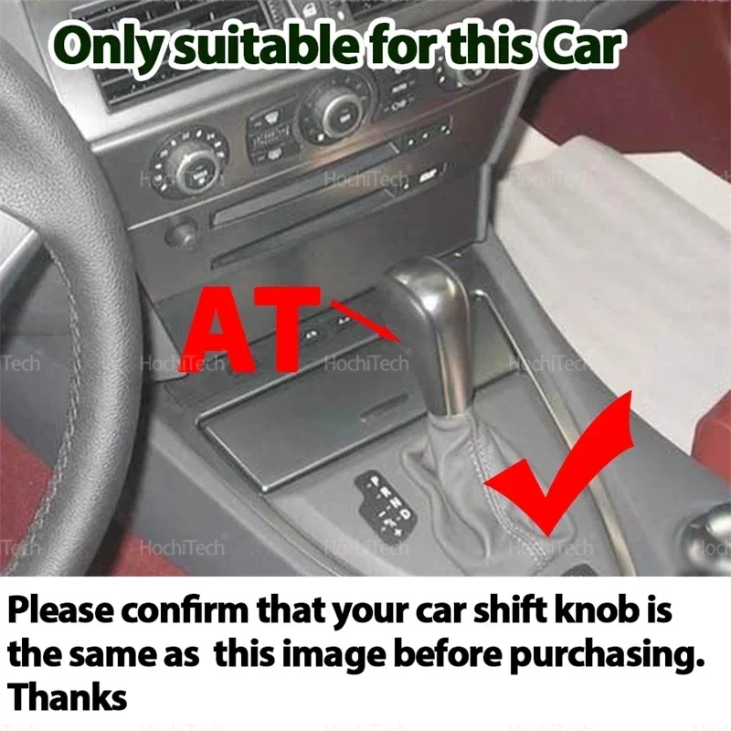 For BMW 6 Series E63 E64 Pre-facelift 2003 2004 2005 2006 AT LED PU Leather Shift Knob Shift Lever Handball Shift Lever