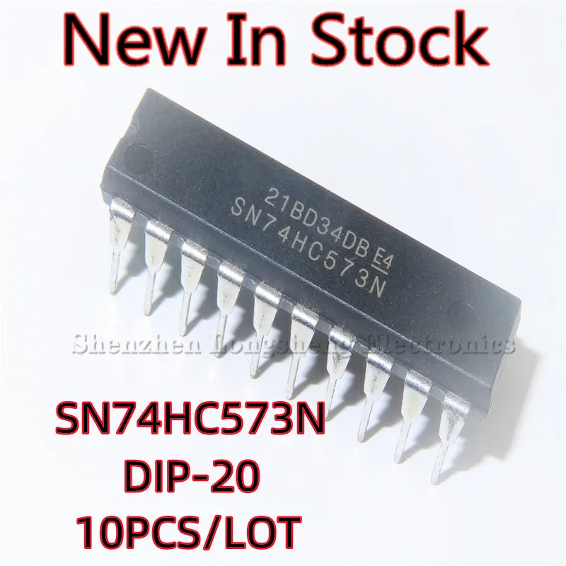 10PCS/LOT NEW SN74HC573N 74HC573N DIP-20  Eight-bit three-state output flip-flop  In Stock