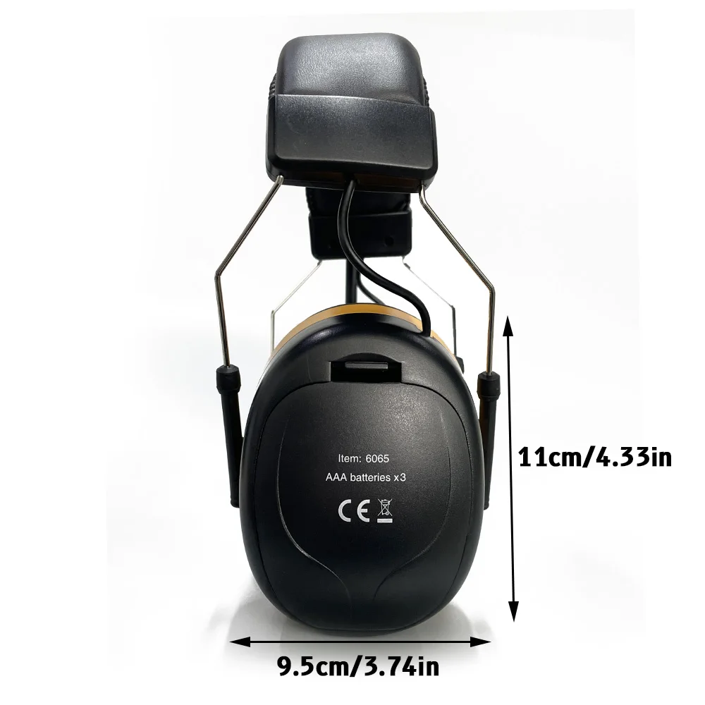 Digital FM Stereo Radio Ear Muffs NRR 30dB Ear Protection for Mowing Professional Hearing Protector Radio Headphone