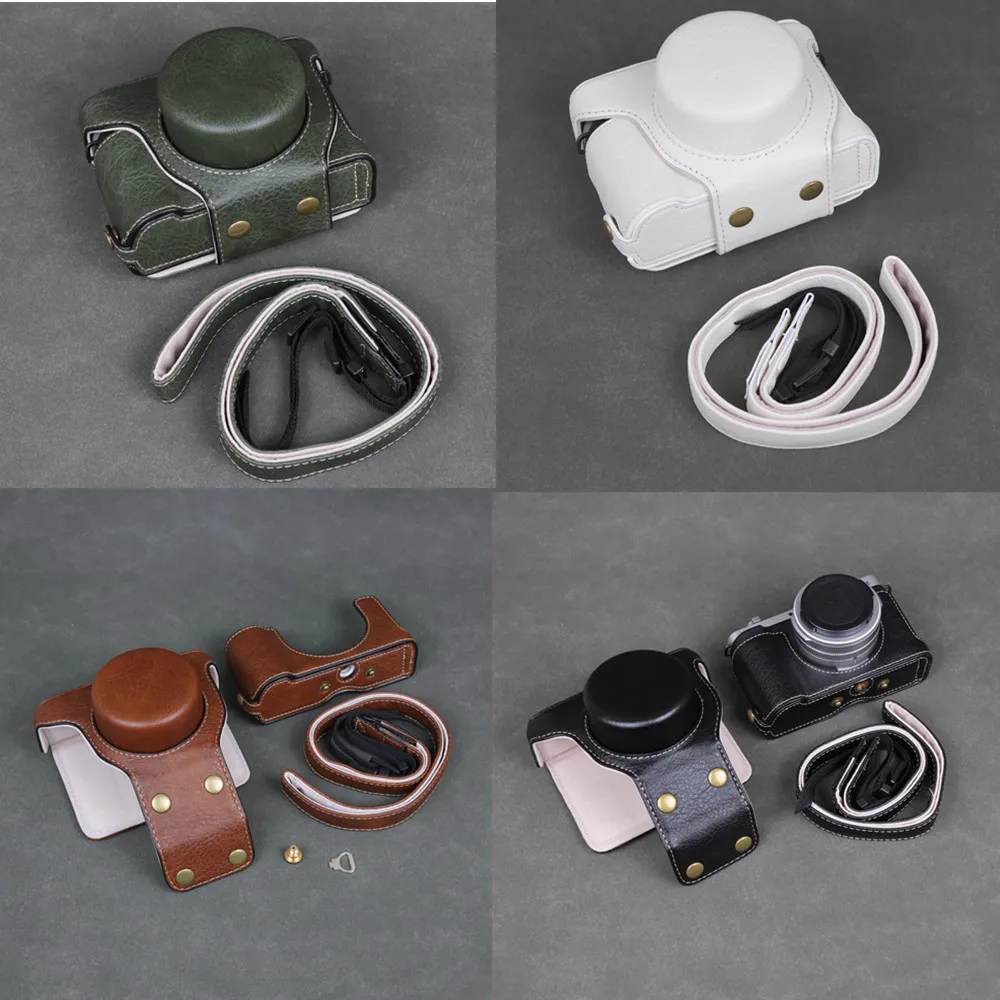 PU Cover Base Bag Half Case Kit Protector for Panasonic Lumix L10 DC-L10 Camera