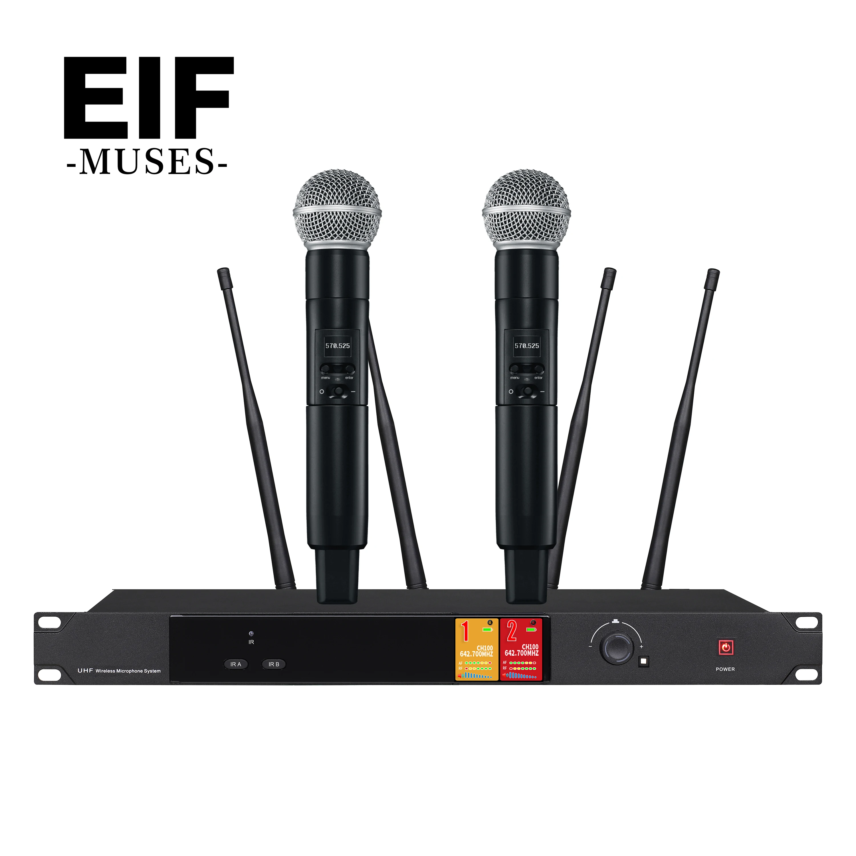 Wireless Microphone With 200-meter Receiving Range, Ideal For Concerts, Musical Events And Churches. AD4D