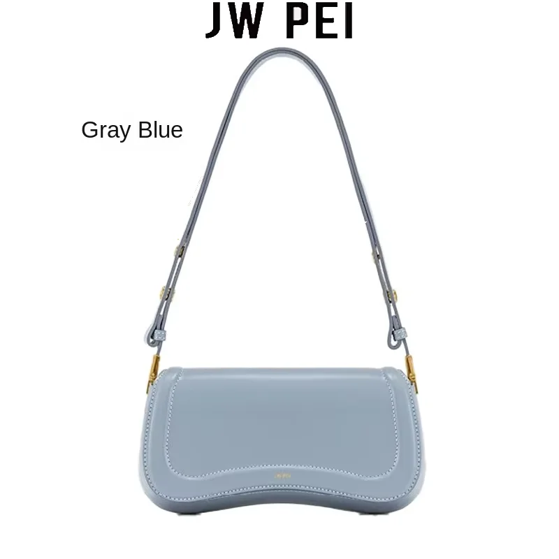 

JW PEI Exquisite Underarm Handbag New Fashionable Solid Color Leather Adjustable Versatile Single Shoulder Crossbody Bag